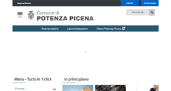 Desktop Screenshot of comune.potenza-picena.mc.it