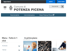 Tablet Screenshot of comune.potenza-picena.mc.it